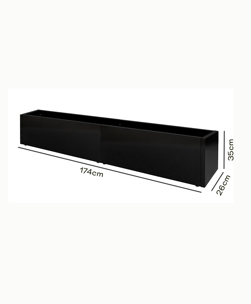Jardinera Slim MetalPlanter 26-35 (Campaña)