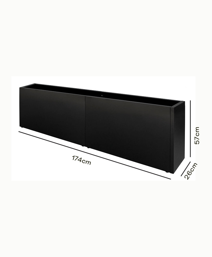 Jardinera Slim Steel Roots 26-57 (Campaña)
