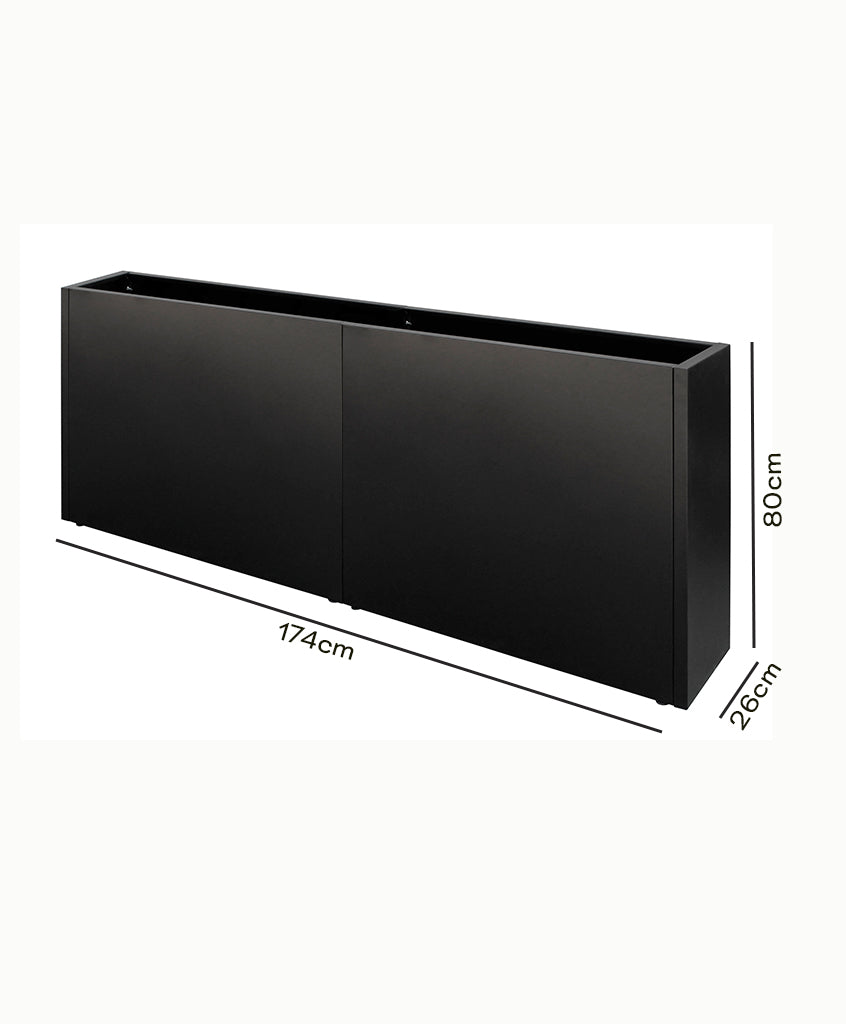 Jardinera Slim metal Grow 26-80 (Campaña)