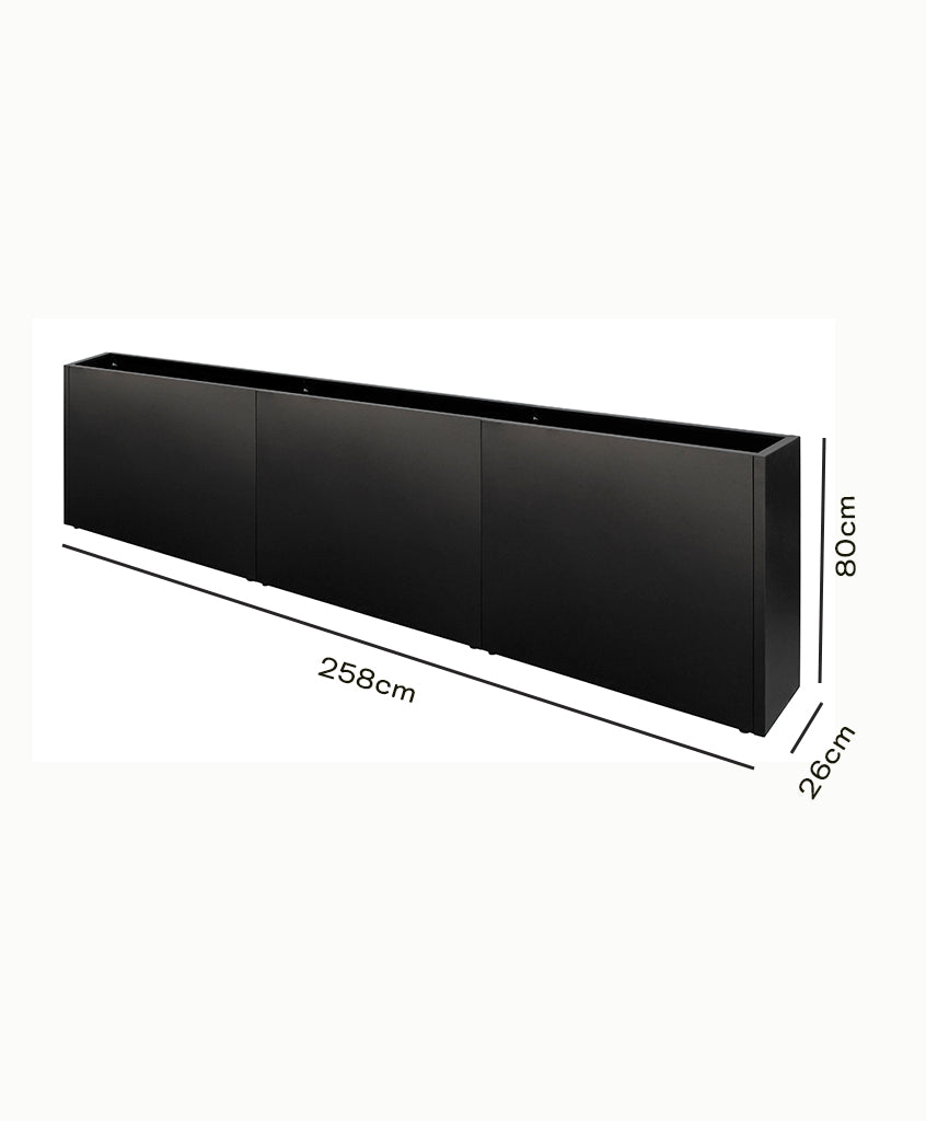 Jardinera Slim metal Grow 26-80 (Campaña)