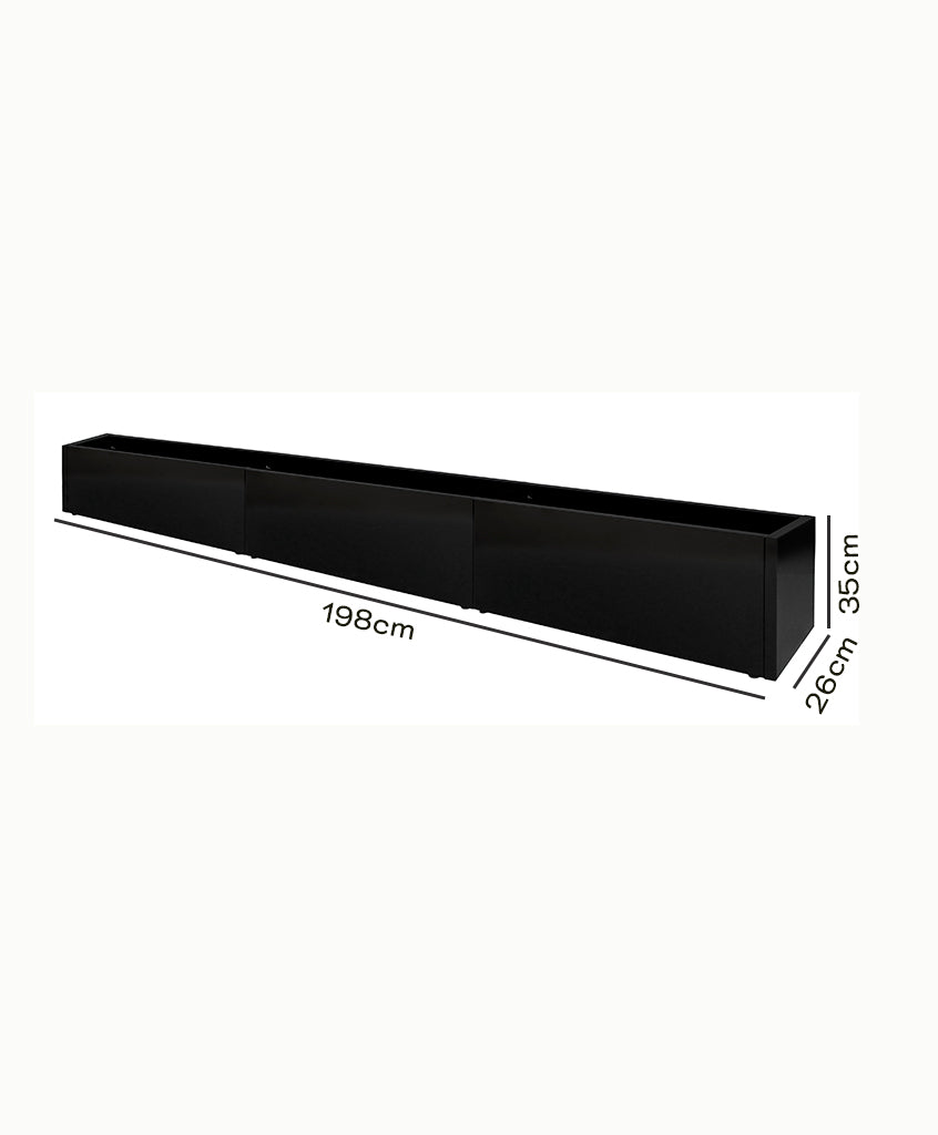 Jardinera Slim MetalPlanter 26-35 (Campaña)