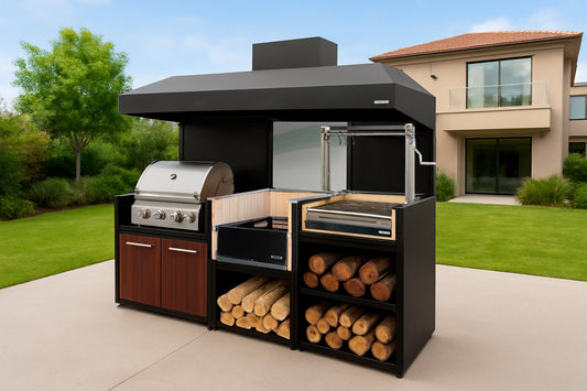Pack Módulo Brasero y Gas + Parrilla Carbón
