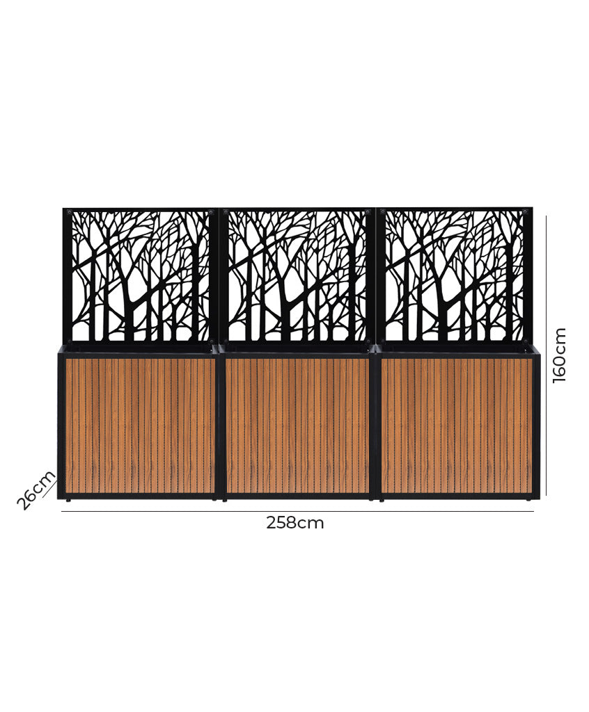 Pack Steel Deco + Jardinera Slim Full