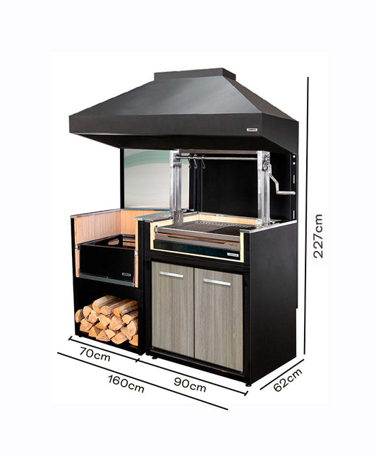 Módulo Brasero + Parrilla Carbón