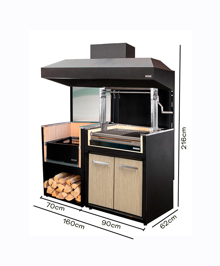 Módulo Brasero + Parrilla Carbón (Sale)