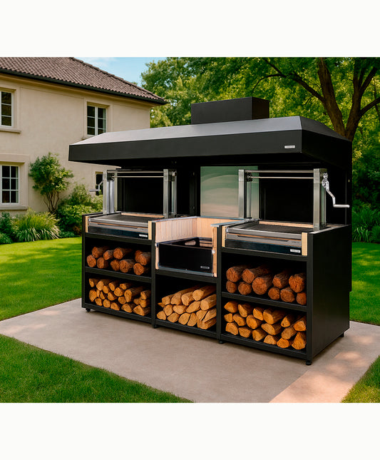 Pack Doble Módulo Carbón + Brasero