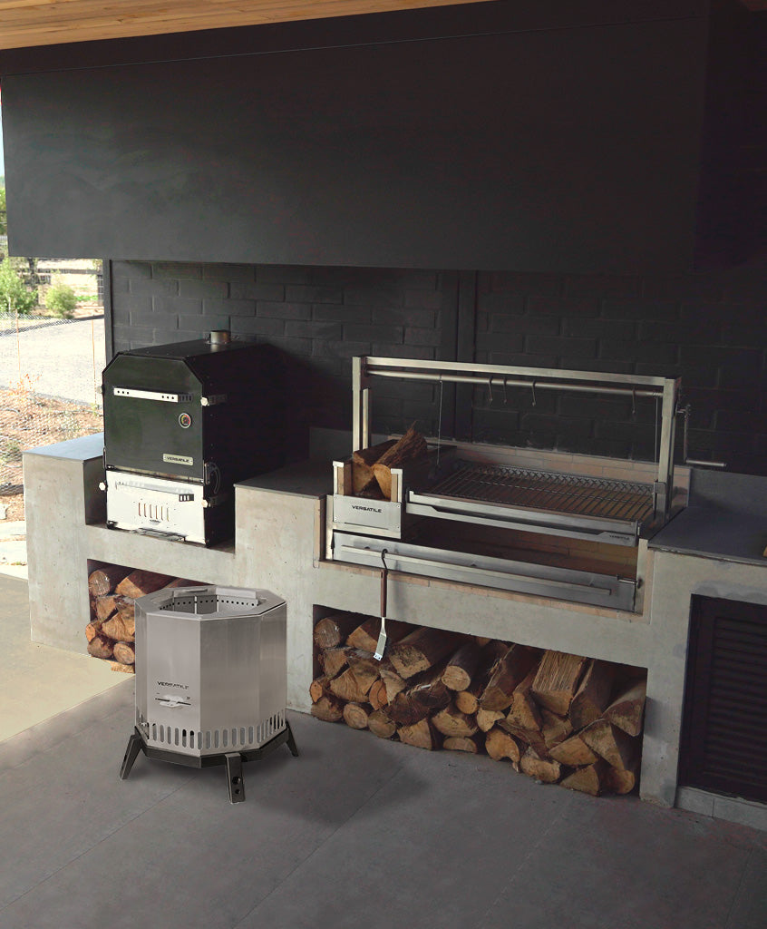 Parrilla Empotrable + Horno + Brasero con Base