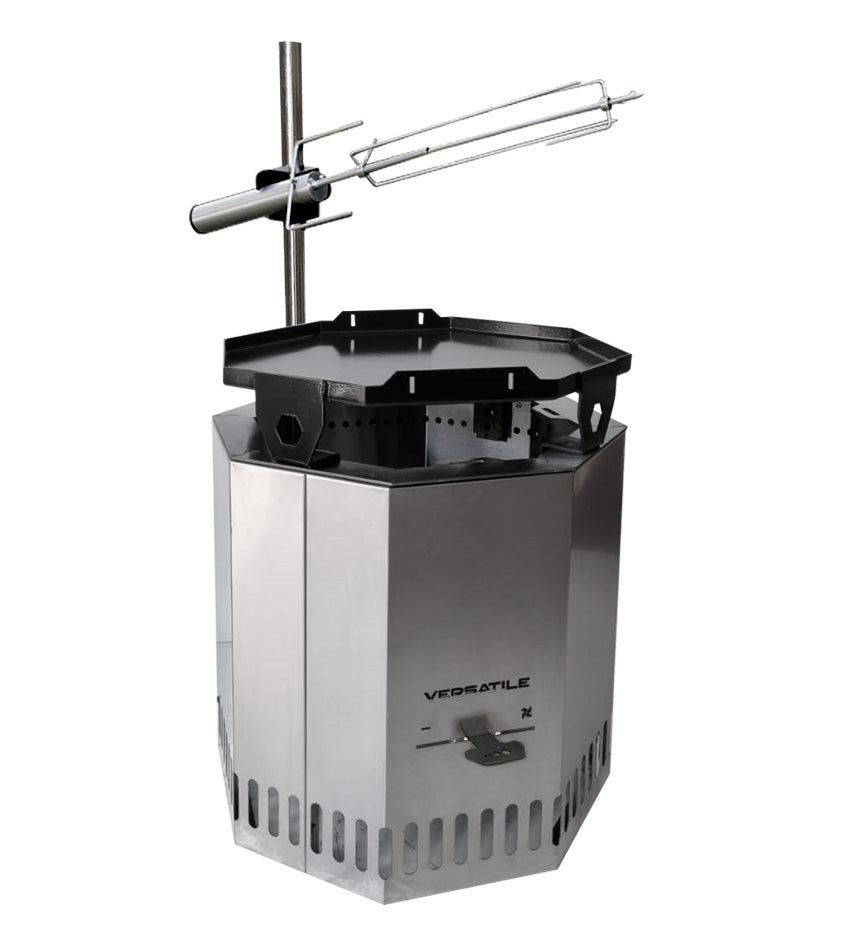 Pack Brasero con Spiedo, Parrilla o Plancha