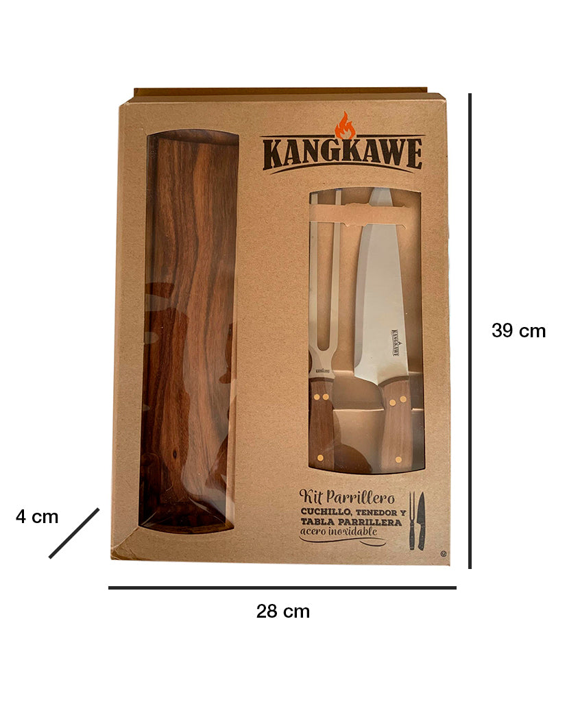 Set Tabla + Cuchillo y Tenedor