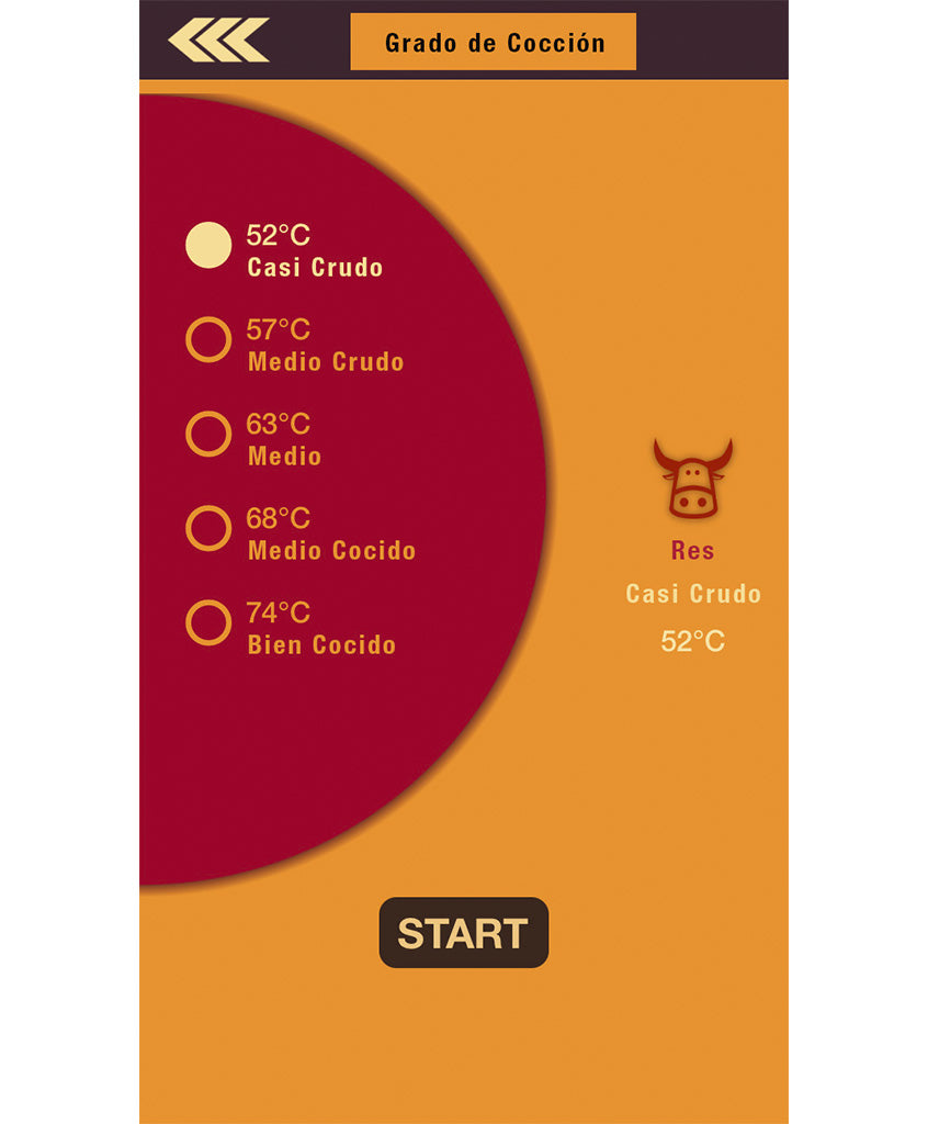 Termómetro Bluetooth para Carnes
