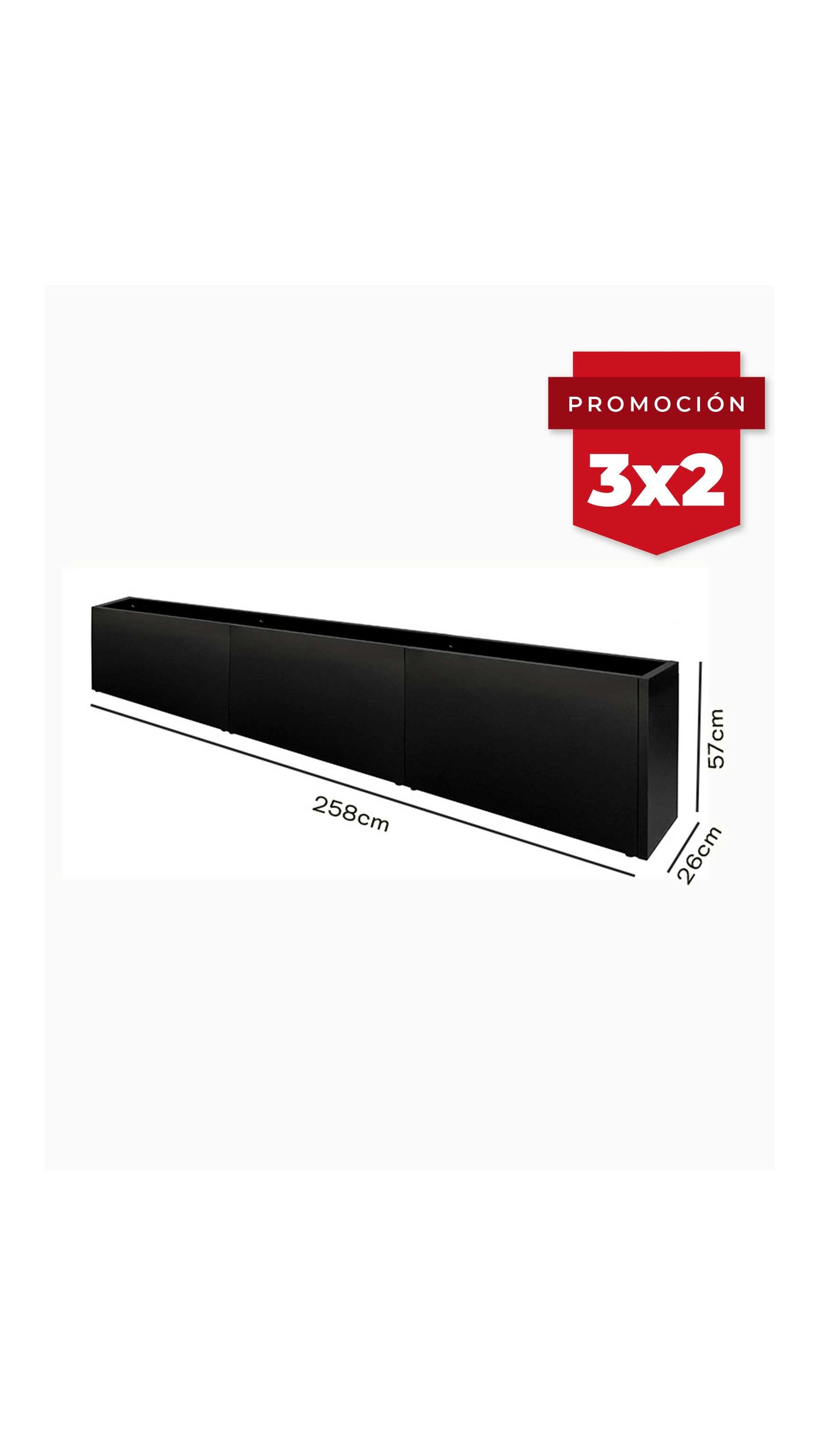 Jardinera Slim Steel Roots 26-57 (Sale)