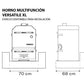 Parrilla Empotrable + Horno Multifunción