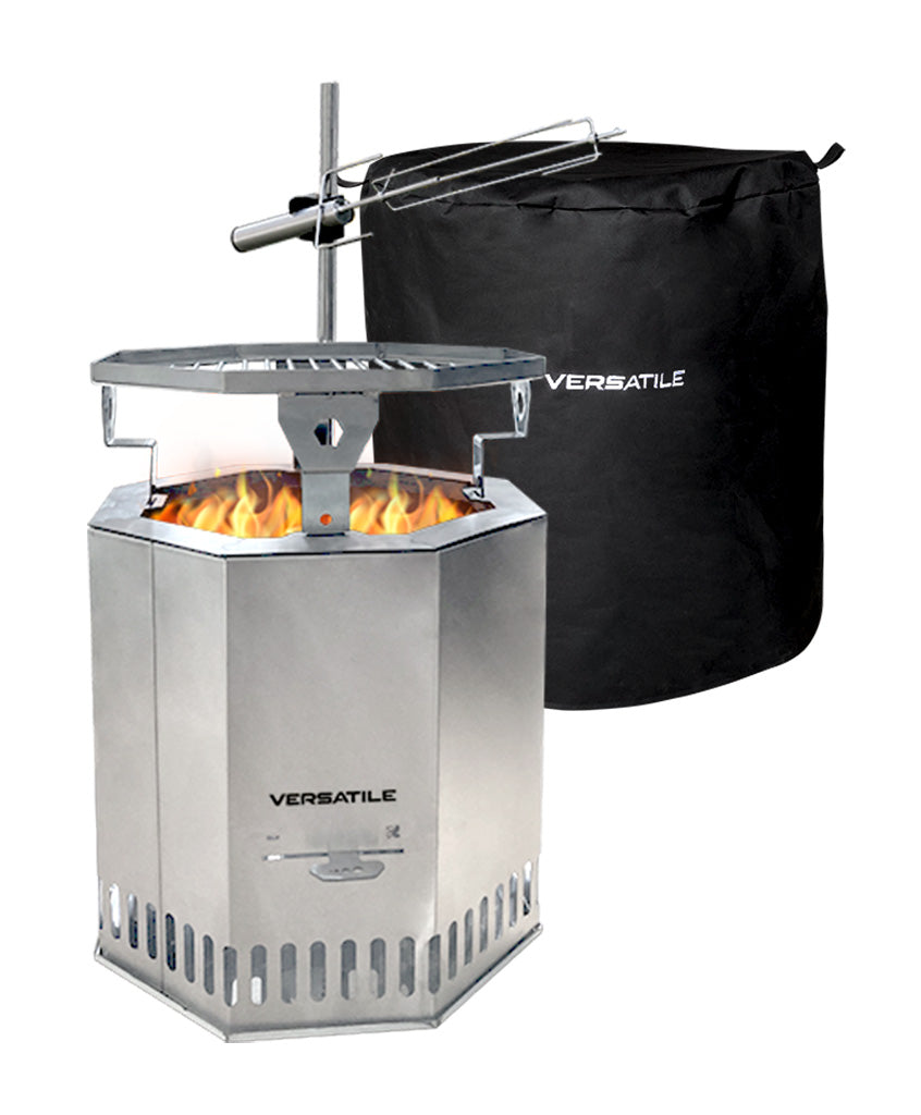 Pack Brasero con Spiedo, Parrilla o Plancha