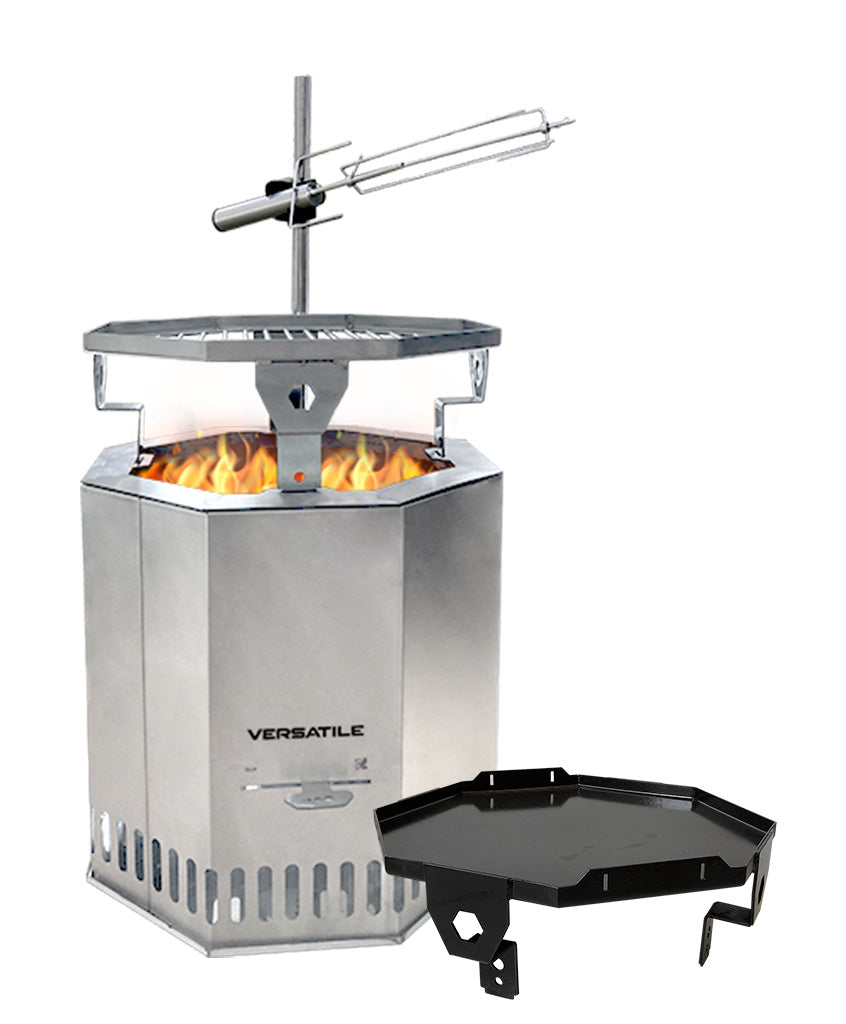 Pack Brasero con Spiedo, Parrilla o Plancha