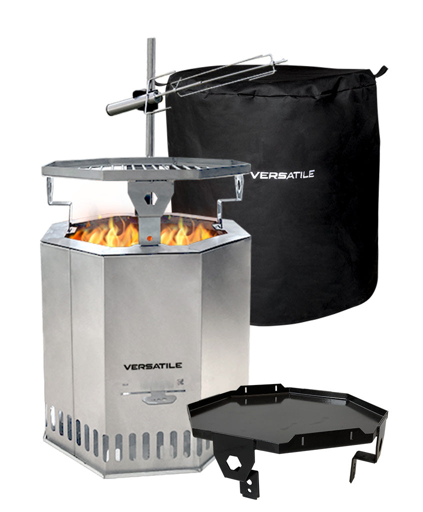 Pack Brasero con Spiedo, Parrilla o Plancha