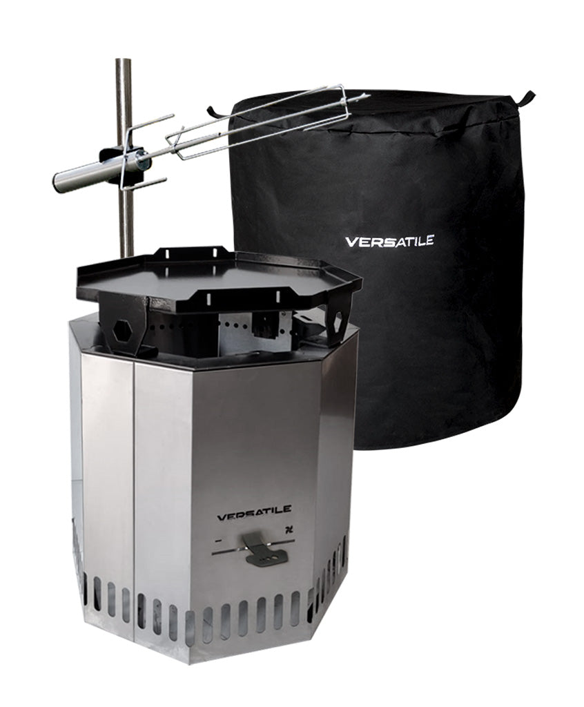 Pack Brasero con Spiedo, Parrilla o Plancha