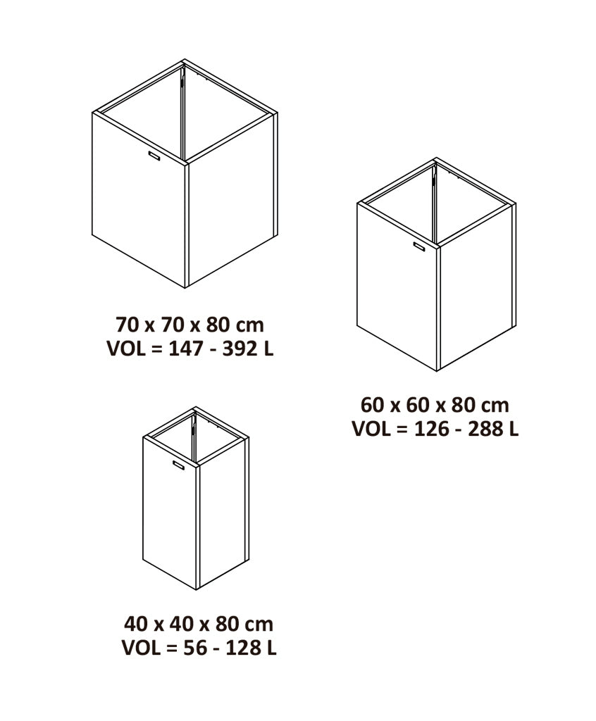 Maceta IronLeaf Alto
