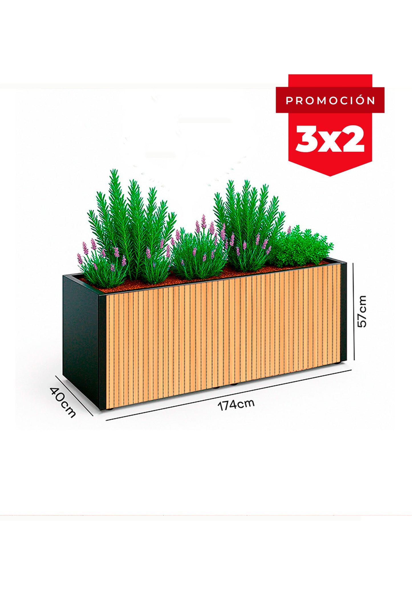 Jardinera SteelRoots Edge 40-57 ( Sale)