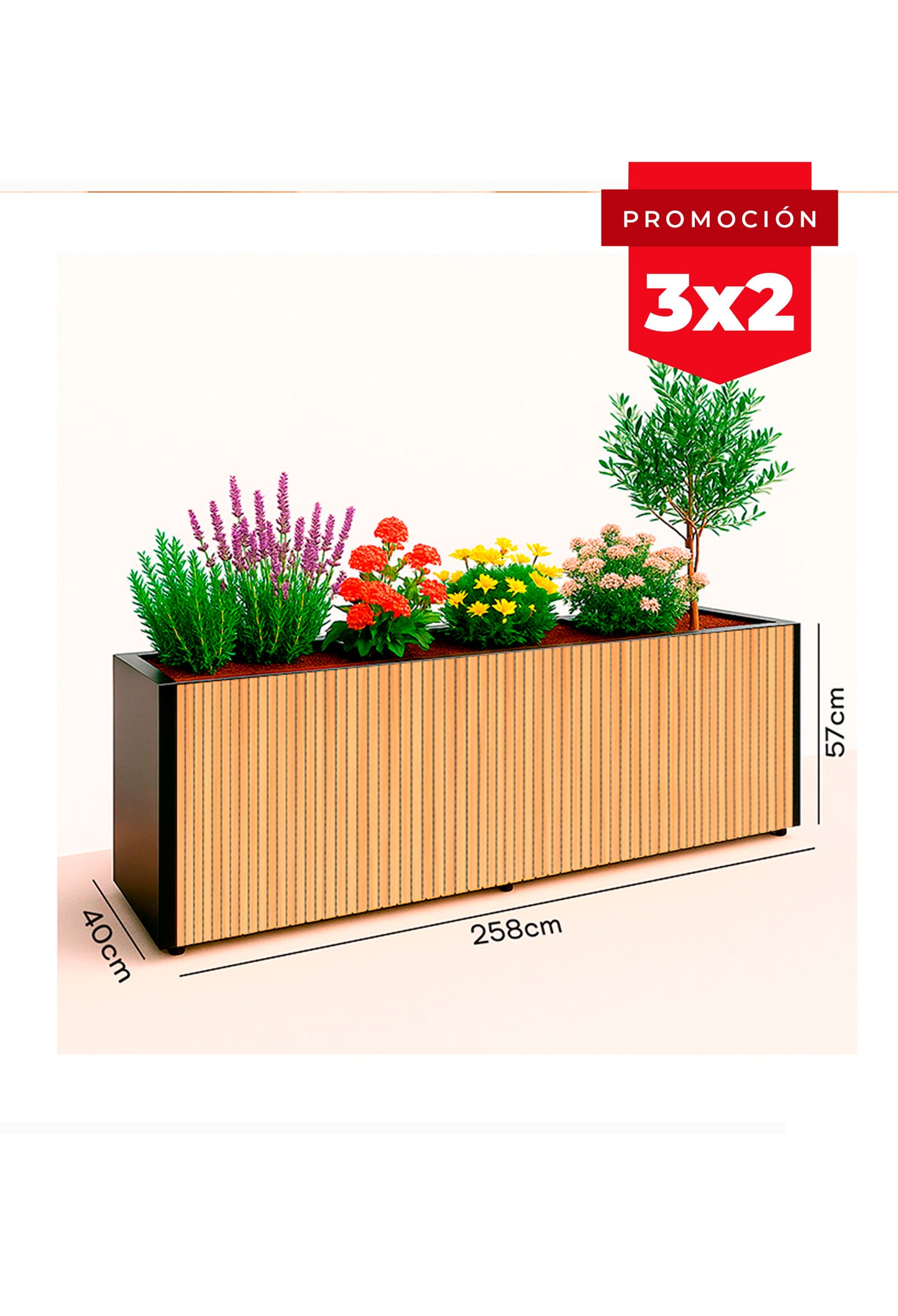 Jardinera SteelRoots Edge 40-57 ( Sale)