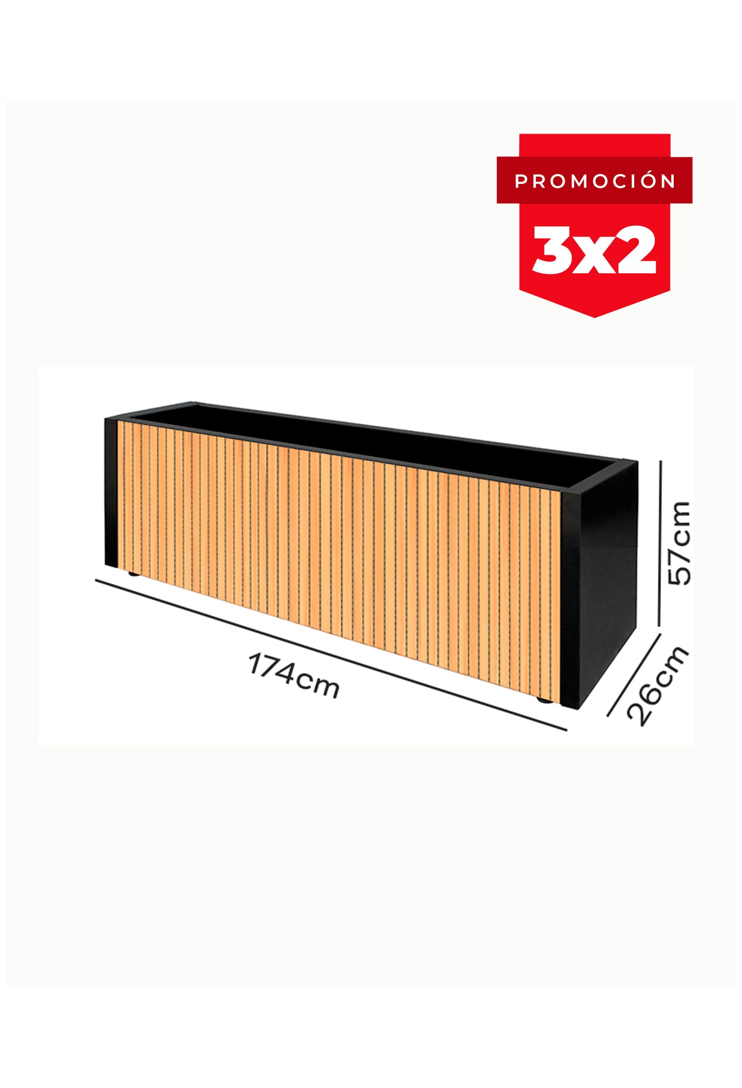 Jardinera Slim SteelRoot Edge  26-57 (Sale)