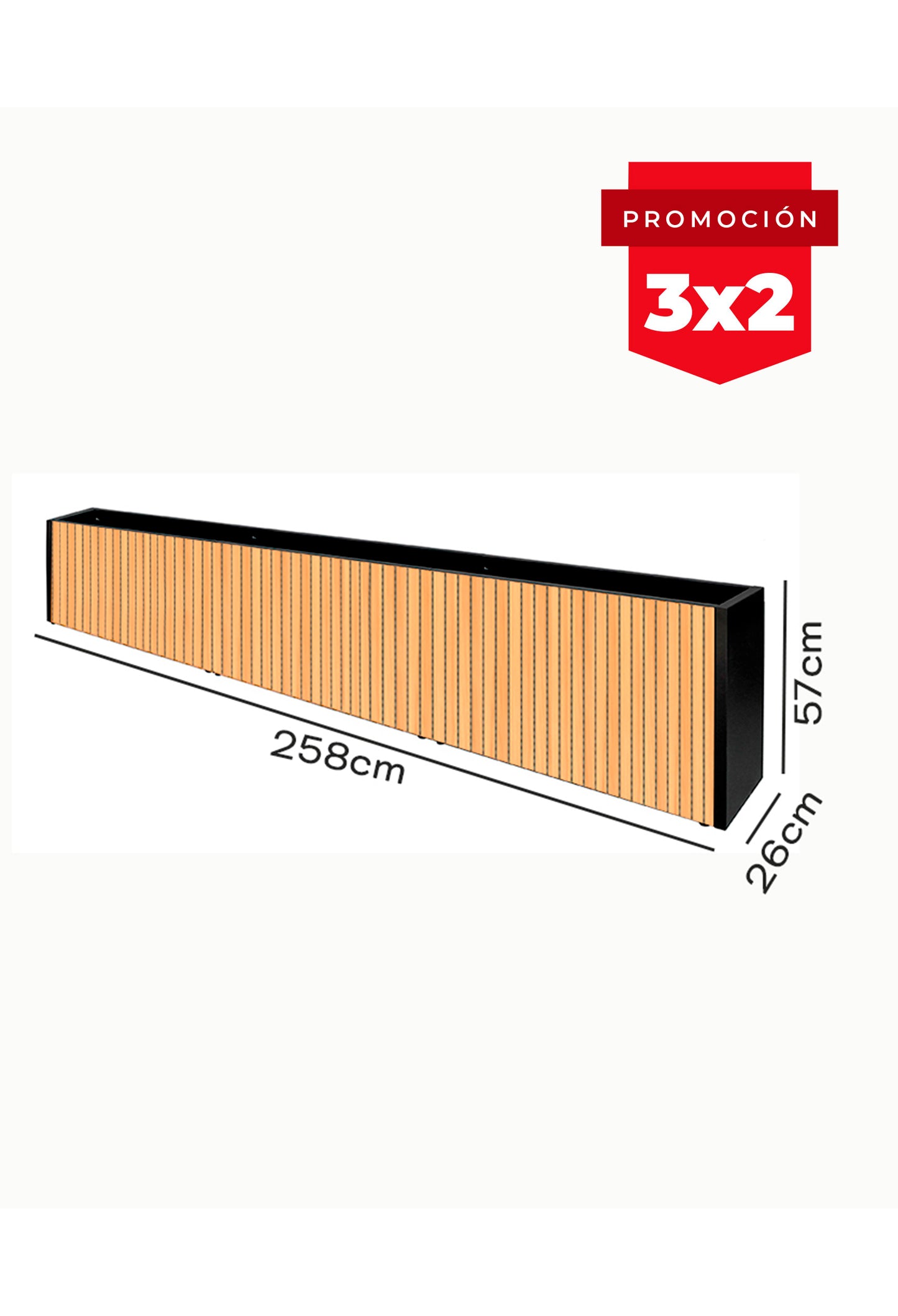 Jardinera Slim SteelRoot Edge  26-57 (Sale)