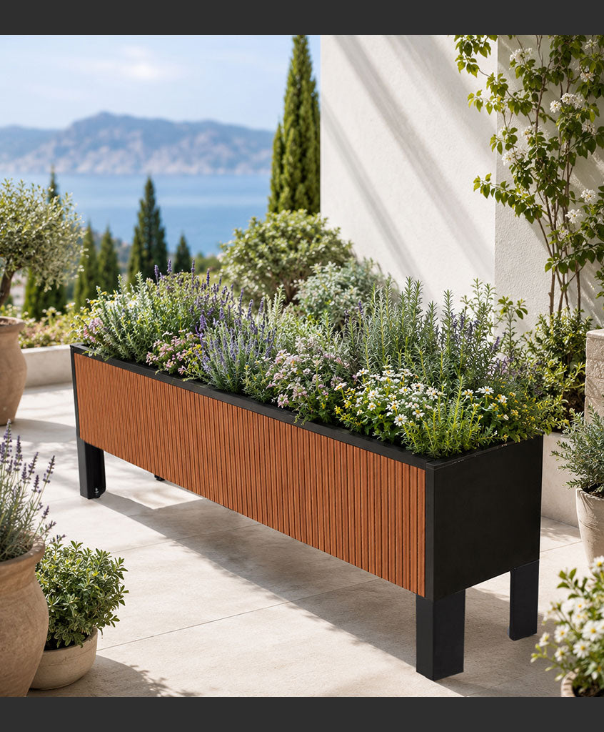 Jardinera Slim Legs Planter 26-57 - Wall Panel
