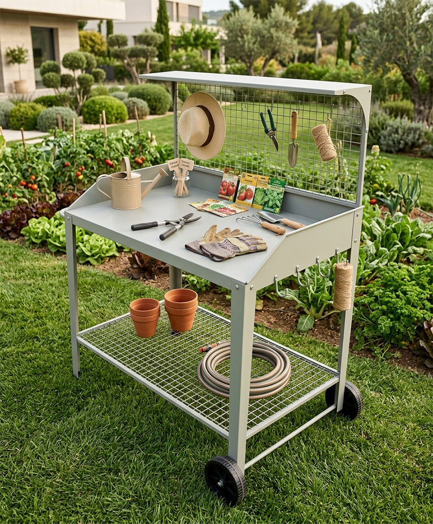 Mesa de Trabajo con Respaldo
