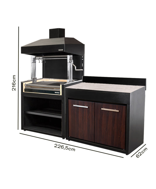 Parrilla Carbón 1065 + Módulo 1200 (Sale)