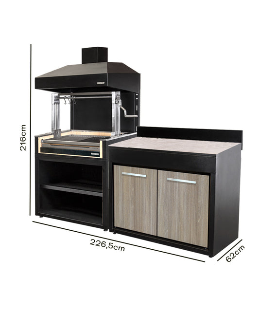 Parrilla Carbón 1065 + Módulo 1200 (Sale)
