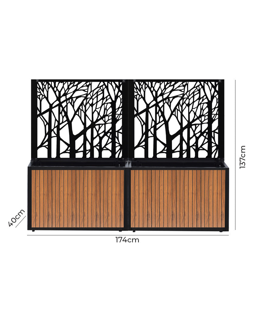 Pack Steel Deco + Jardinera Full