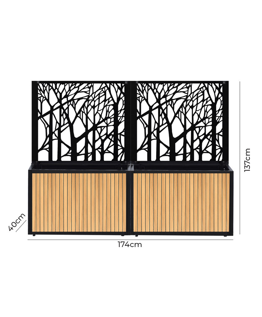 Pack Steel Deco + Jardinera Full