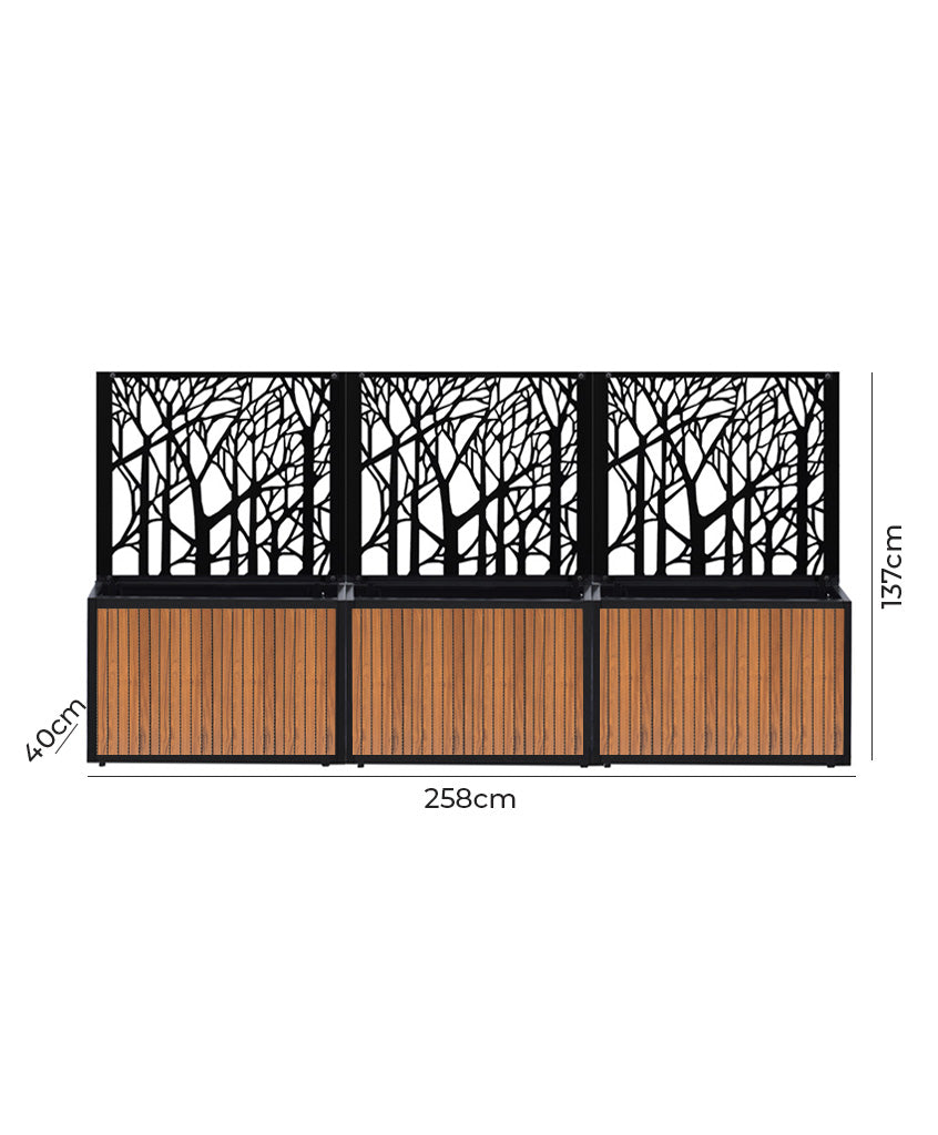 Pack Steel Deco + Jardinera Full