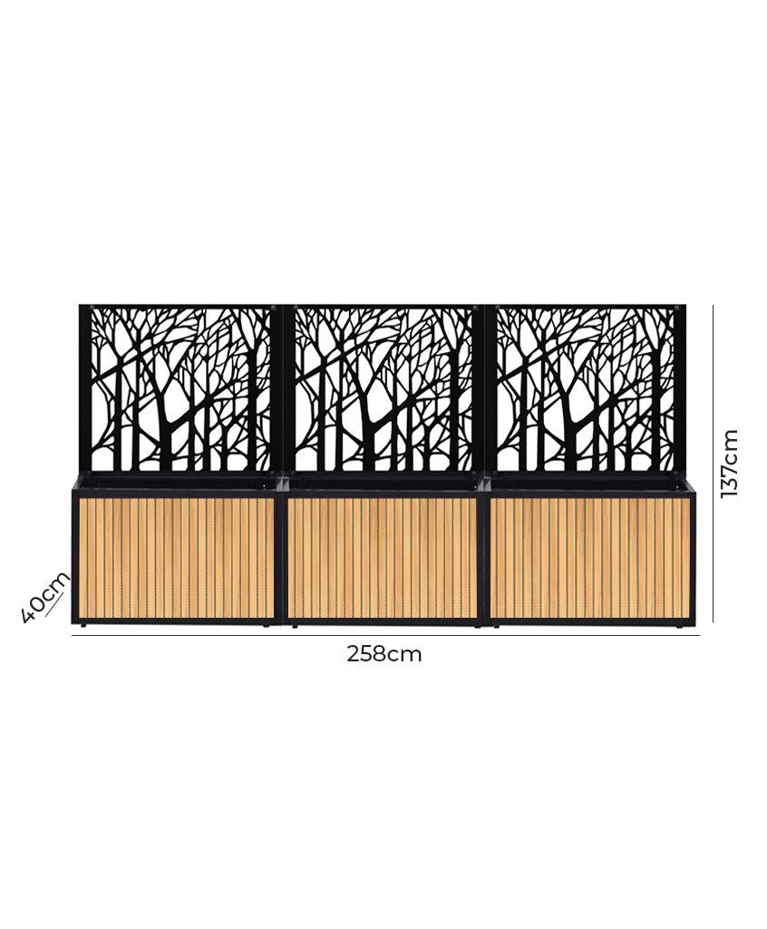 Pack Steel Deco + Jardinera Full