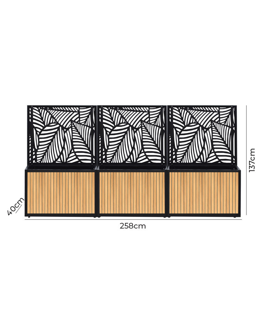 Pack Steel Deco + Jardinera Full