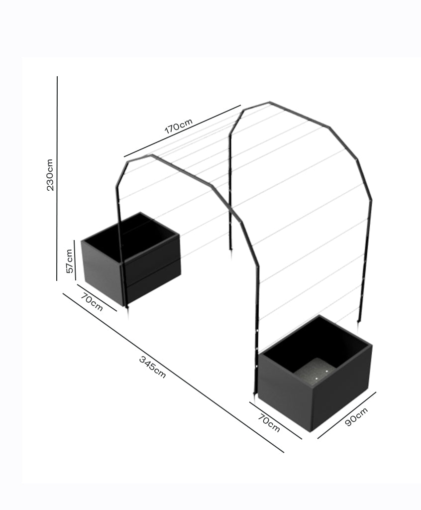 Pack Arco Vivo Garden + Jardinera