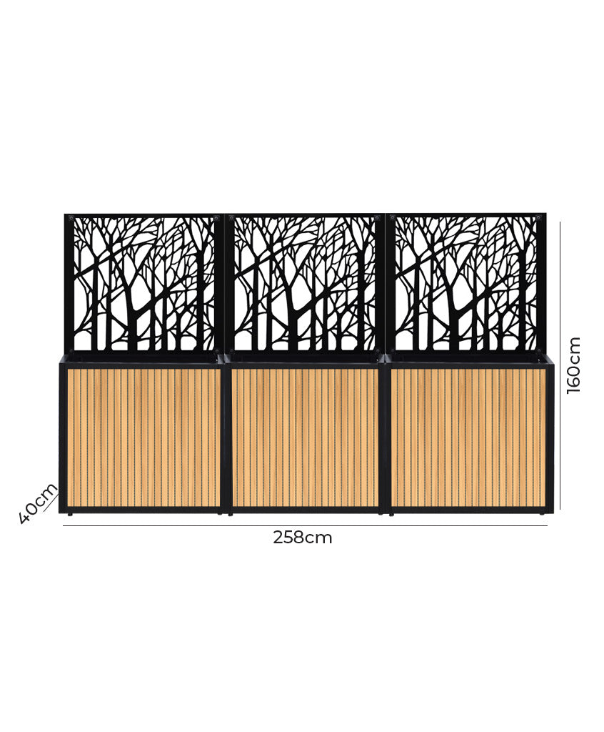 Pack Steel Deco + Jardinera Full