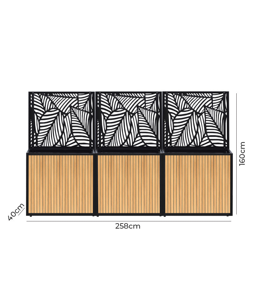 Pack Steel Deco + Jardinera Full