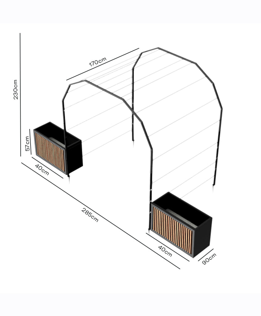 Pack Arco Vivo + Jardinera Wall Panel