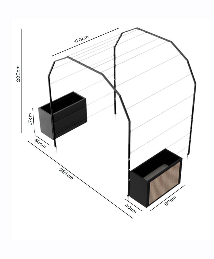 Pack Arco Vivo + Jardinera Wall Panel