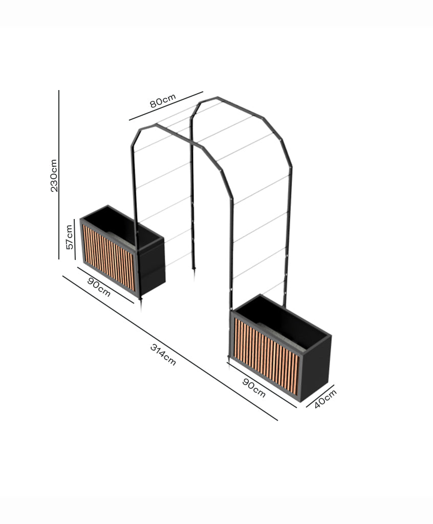Pack Arco Vivo + Jardinera Wall Panel