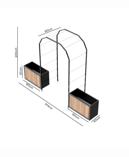 Pack Arco Vivo + Jardinera Wall Panel