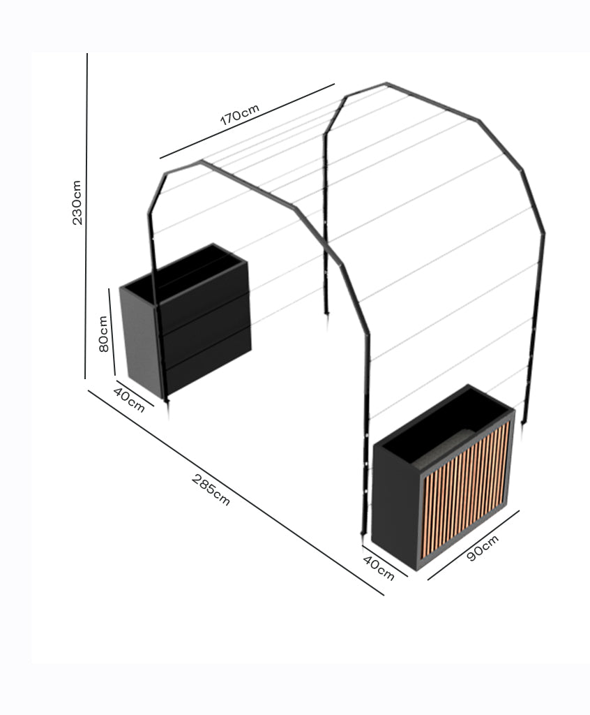 Pack Arco Vivo + Jardinera Wall Panel