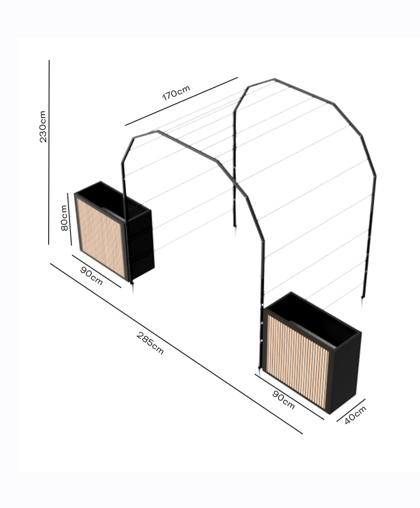 Pack Arco Vivo + Jardinera Wall Panel