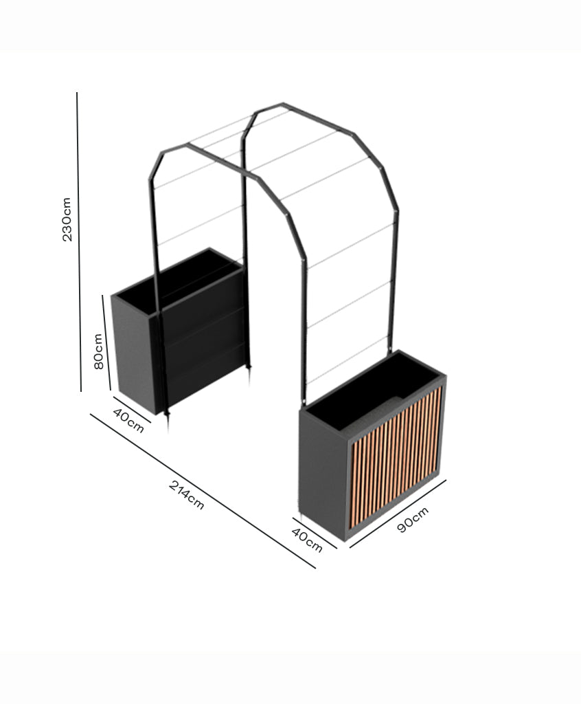 Pack Arco Vivo + Jardinera Wall Panel