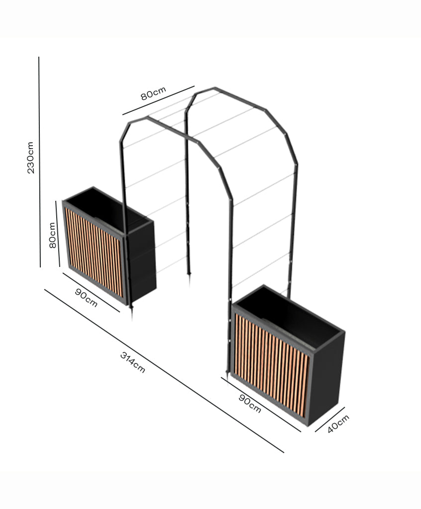 Pack Arco Vivo + Jardinera Wall Panel