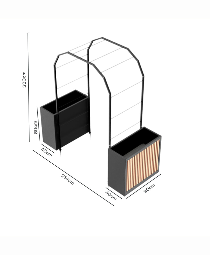 Pack Arco Vivo + Jardinera Wall Panel
