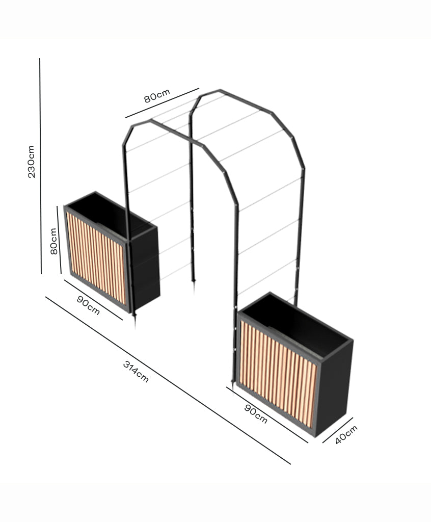 Pack Arco Vivo + Jardinera Wall Panel