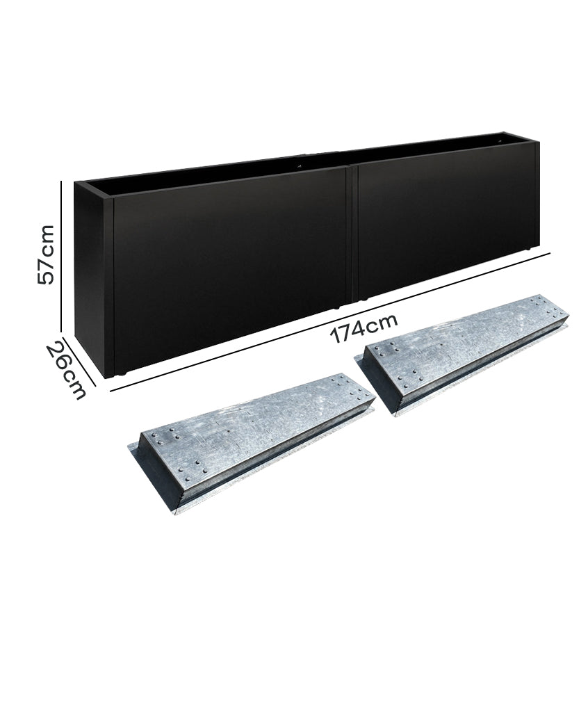 Pack Jardinera Slim + Base Móvil