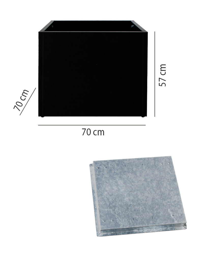 Pack Maceta IronLeaf + Base Móvil