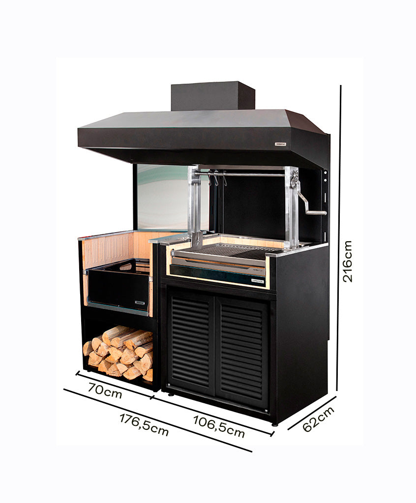 Módulo Brasero + Parrilla Carbón (Sale)